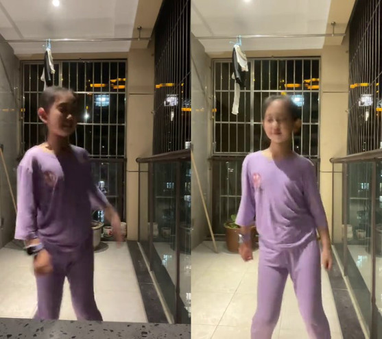 一起 #合拍，睡衣摇